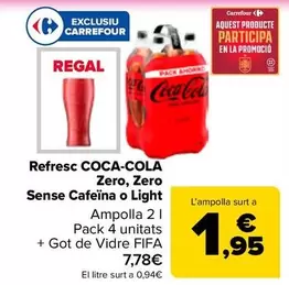 Coca-Cola - Refresco Original, Zero, Zero Sin Cafeina O Light