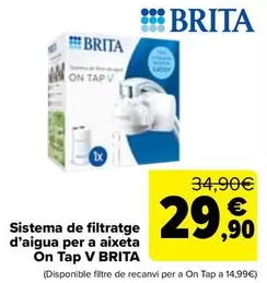 Brita - Sistema De Filtrado De Agua Para Grifo On Tap V