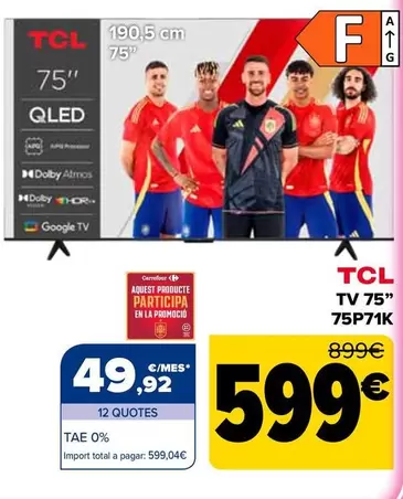 TCL - Tv 75'' 75P71K