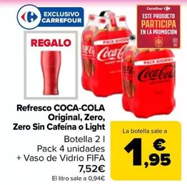 Coca-Cola - Refresco Original, Zero, Zero Sin Cafeina O Light