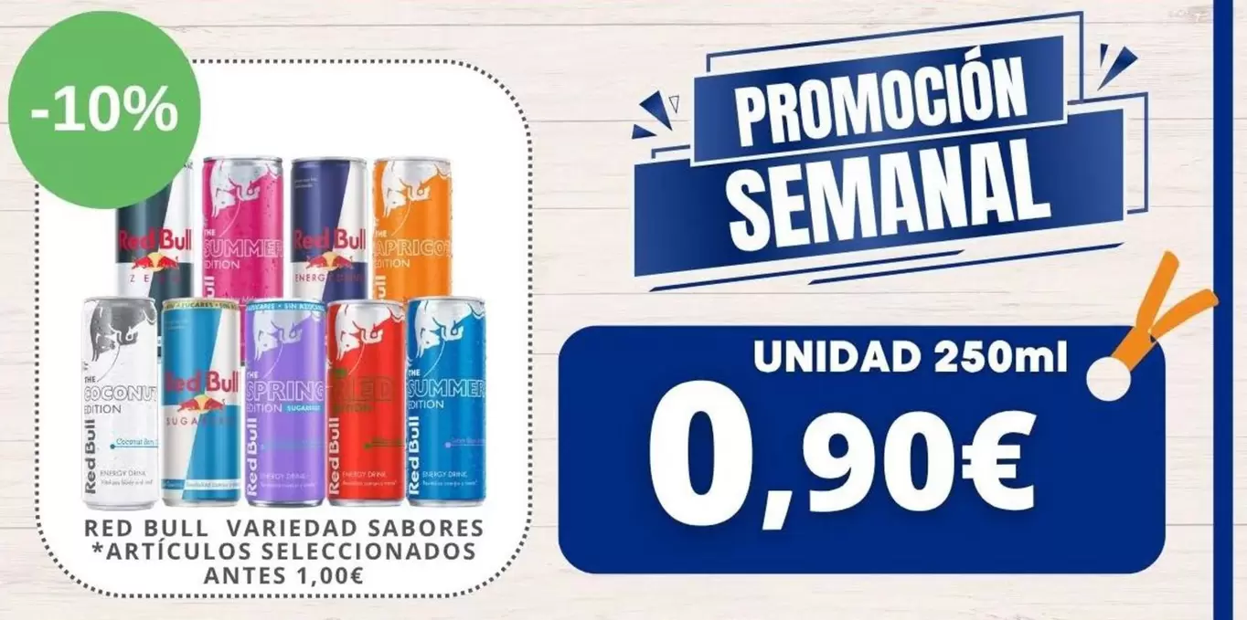 Red Bull - Variedad Sabores Articulos Seleccionados