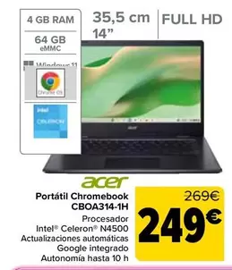 Acer - Portatil Chromebook CBOA314-1H