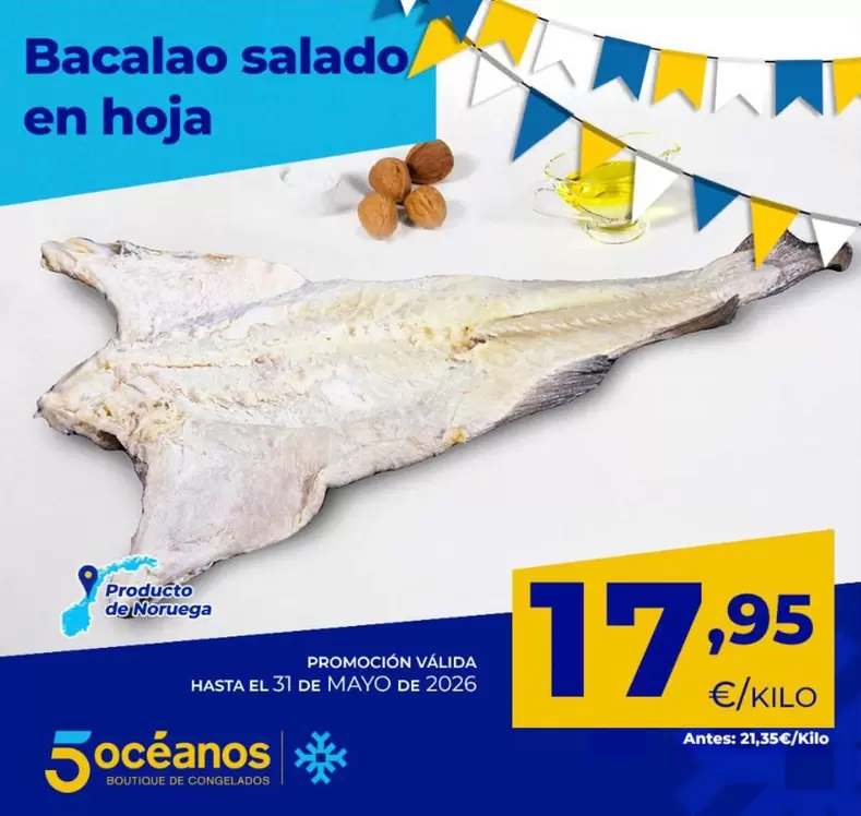 Bacalao Salado En Hoja