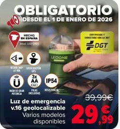 Luz De Emergencia V.16 Geolocalizable