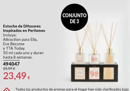 Today - Estuche De Difusores Inspirados En Perfumes