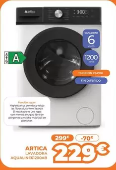 Artic - Lavadora Aqualine61200ab