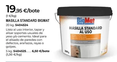 Bigmat - Masilla Standard