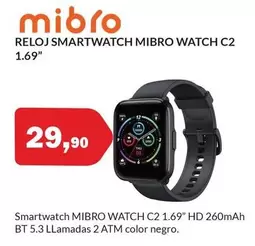 Mibro - Reloj Smartwatch Watch C2 1.69"