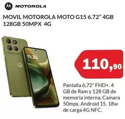 Motorola - Movil Moto G15 6.72"
