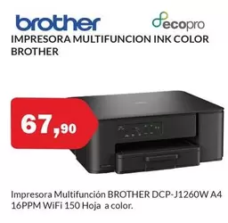Brother - Impresora Multifuncion Ink Color