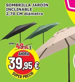 Sombrilla Jardín Inclinable