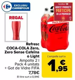 Coca-Cola - Refresco Original, Zero, Zero Sin Cafeina O Light