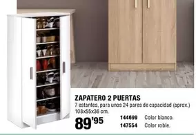 Blanco - Zapatero 2 Puertas