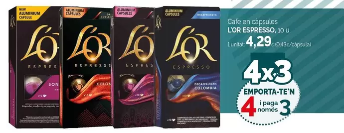 Cafe L'Or - Café En Càpsules