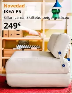 Ikea Ps - Sillón Cama, Skiftebo Beige Grisacero