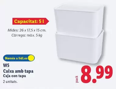 W5 - Caixa Con Tapa