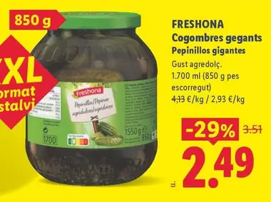 Freshona - Cogombres Gegants