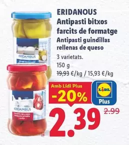 Eridanous - Antipasti Bitxos Farcits De Formatge