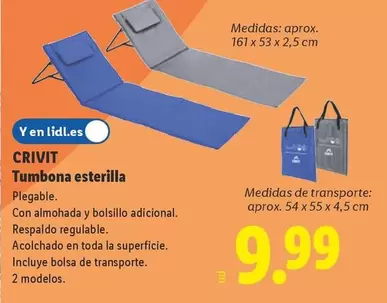 Crivit - Tumbona Esterilla