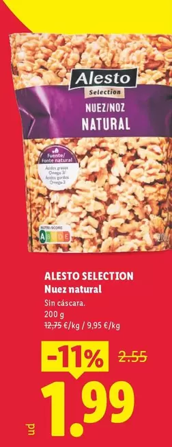 Alesto Selection - Nuez Natural
