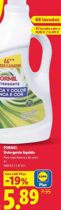 Formil - Detergente Liquido