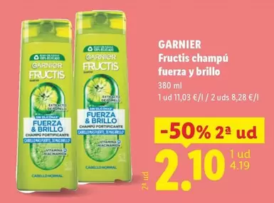 Garnier - Fructis Champú Fuerza Y Brillo