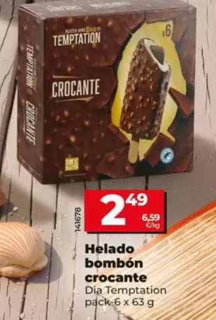 Dia Temptation - Helado Bombón Crocante