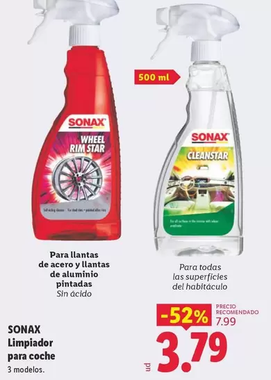 Sonax - Limpiador Para Coche