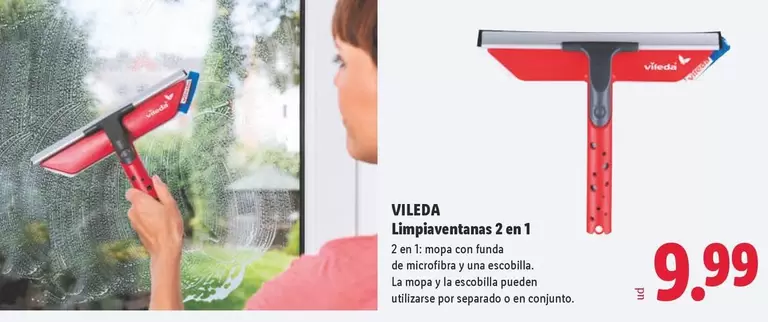 Vileda - Limpiaventanas 2 En 1