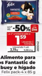 Felix - Alimento Para Gatos Fantastic De Buey E Higado