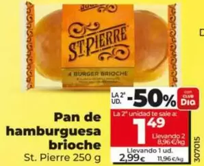 St. Pierre - Pan De Hamburguesa Brioche