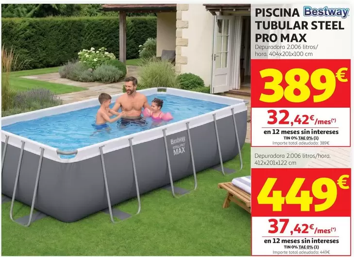 Bestway - Piscina Tubular Steel Pro Max 