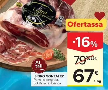 Isidro Gonzalez - Pernil D'Engreix, 50% Raça Ibèrica