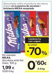 Milka - Xocolata Amb Llet Oreo