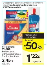 Vileda - Baieta Suau 30% Microfibres