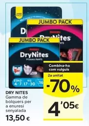 DryNites - Gamma De Bolquers Per A Enuresi