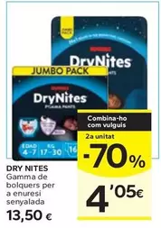 DryNites - Gamma De Bolquers Per A Enuresi