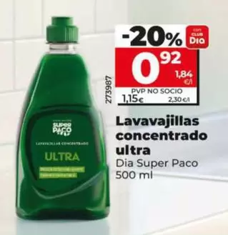 Dia Super Paco - Lavavajillas Concentrado Ultra