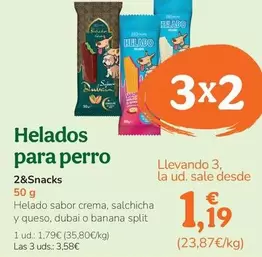 2&Snacks - Helado Para Perro