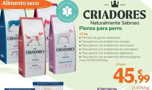 Criadores - Pienso Para Perro
