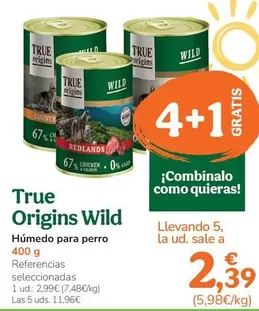 True Origins Wild - Humedo Para Perro