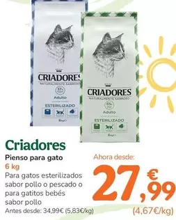 Criadores - Pienso Para Gato