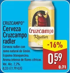 Cruzcampo - Cerveza Radler