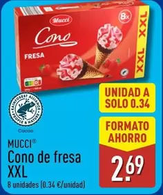 Mucci - Cono De Fresa Xxl