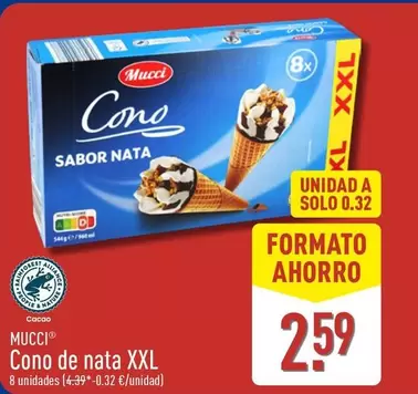 Mucci - Cono De Nata Xxl
