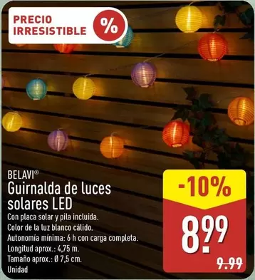 Belavi - Guirnalda De Luces Solares Led