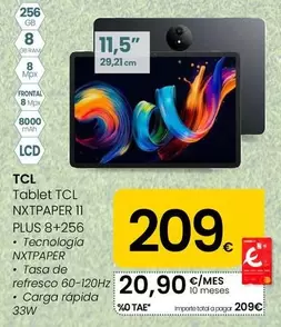 TCL - Tablet Nxtpaper 11 PLUS 8+256