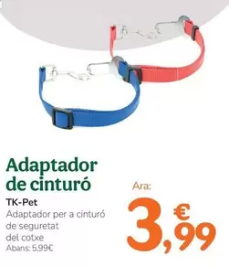 Tk-Pet - Adaptador De Cinturón 
