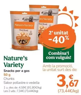 Nature's Variety - Snacks Para Perro