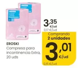 Eroski - Compresa Para Incontinencia Extra